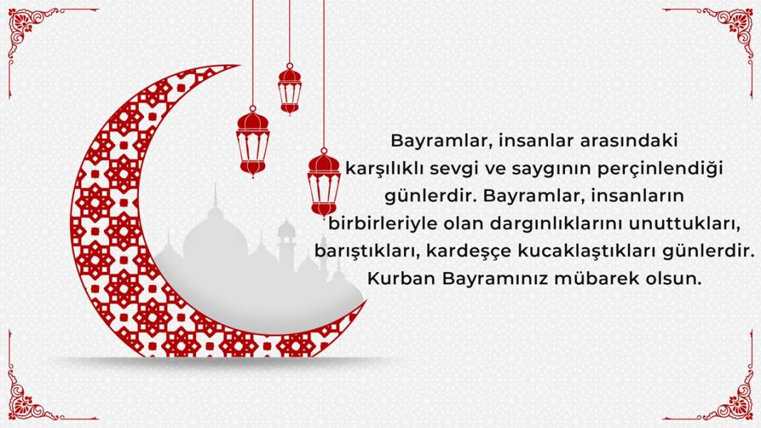 Hayırlı bayramlar! Yeni resimli Kurban Bayramı mesajları 8